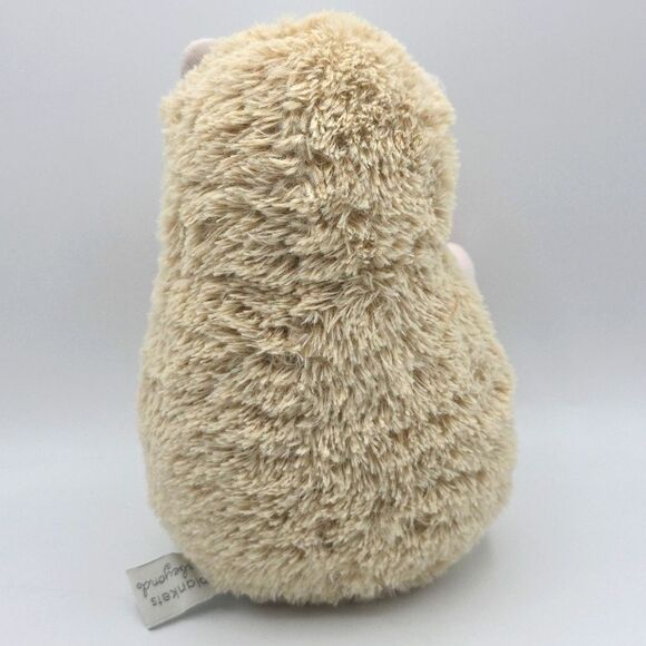 Blankets and Beyond Hedghog Rattle Lovey Plush Stuffed Toy Pink Bow - Picture 5 of 17